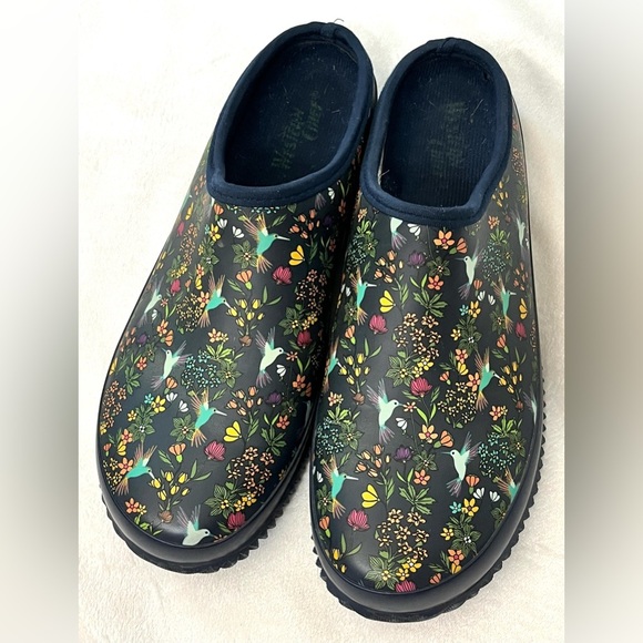 Western Chief Women's Waterproof Slip-On Garden Clog Navy Blue Size 9 - Picture 1 of 11